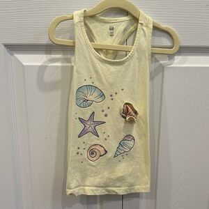 ✨ 3 /$15 Deal! ✨  100% Cotton GAP Light Yellow Girls' Seashell Tank Top